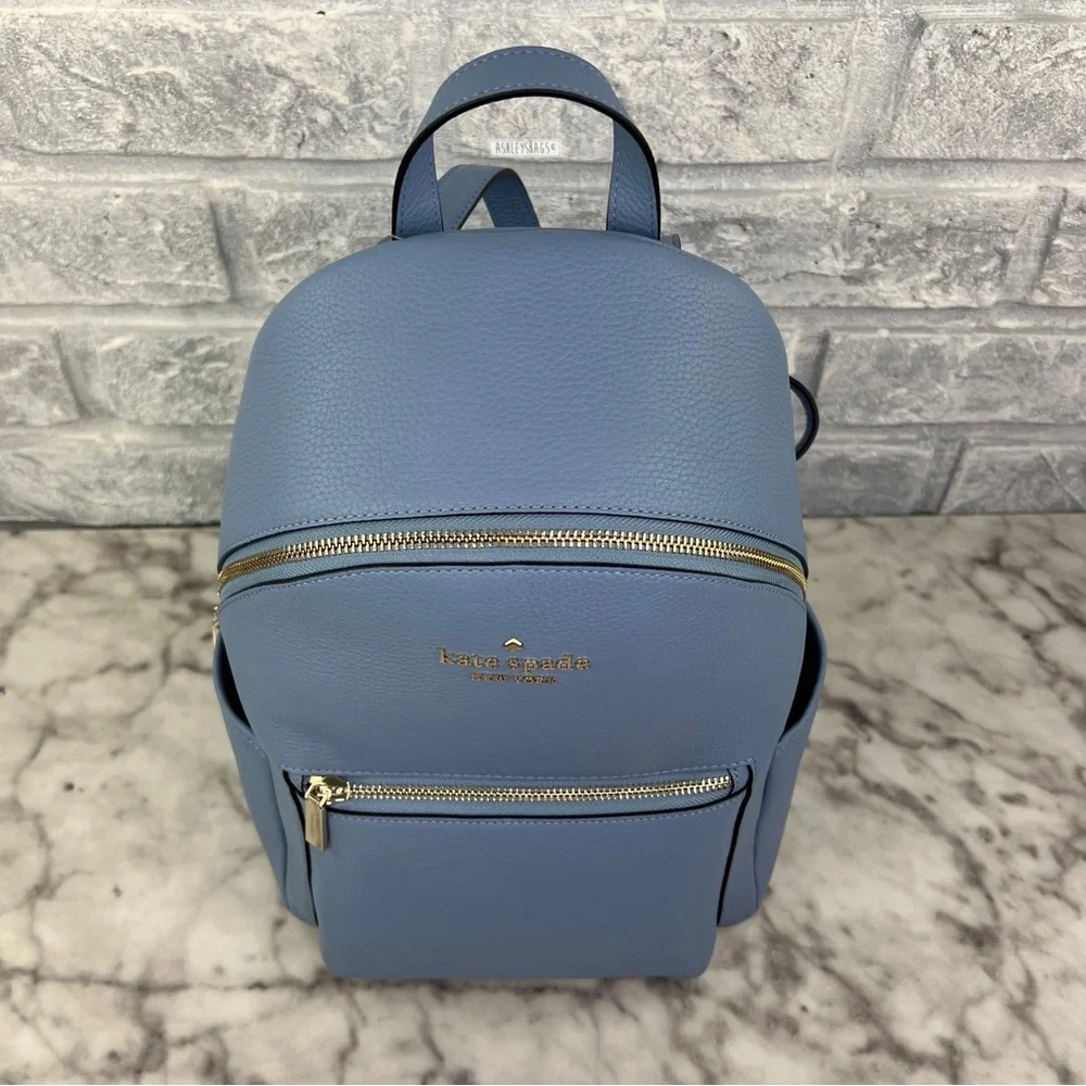 Kate Spade Leila Dome Backpack In Dusty Blue - Picture 3 of 11